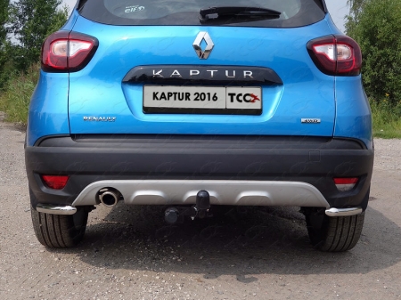 Renault Kaptur 2016- Защита задняя (уголки) 42,4 мм